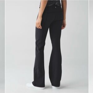 Lululemon Groove Pant III Black Flare High RiseYoga Pants Luon Size 8 reg
